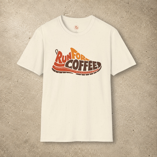 Run for Coffee Shoe T-Shirt