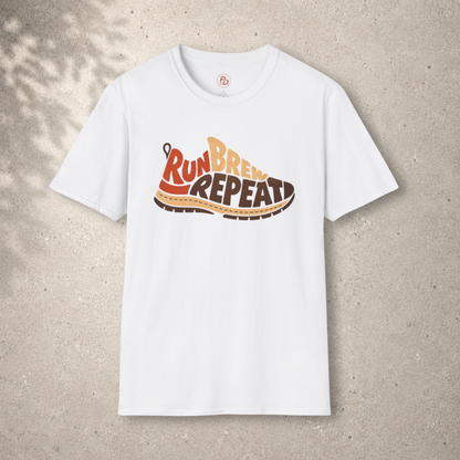 Run Brew Repeat Shoe T-Shirt