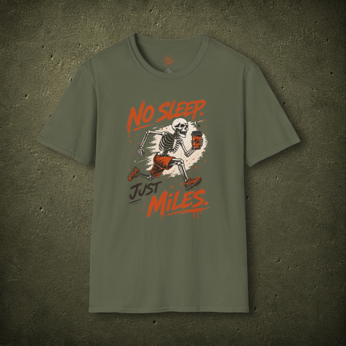 No Sleep. Just Miles. – Coffee Runner T-Shirt