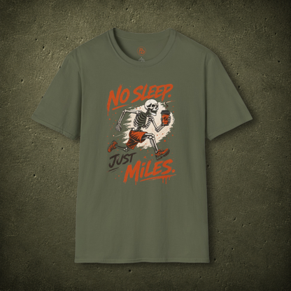 No Sleep. Just Miles. – Coffee Runner T-Shirt