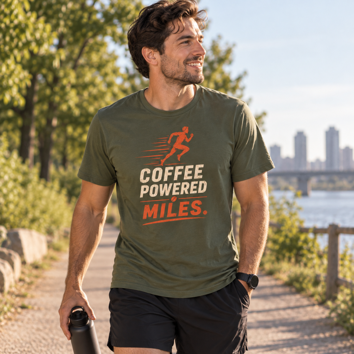 Coffee Powered Miles T-Shirt