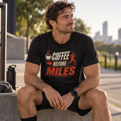 Coffee Before Miles T-Shirt