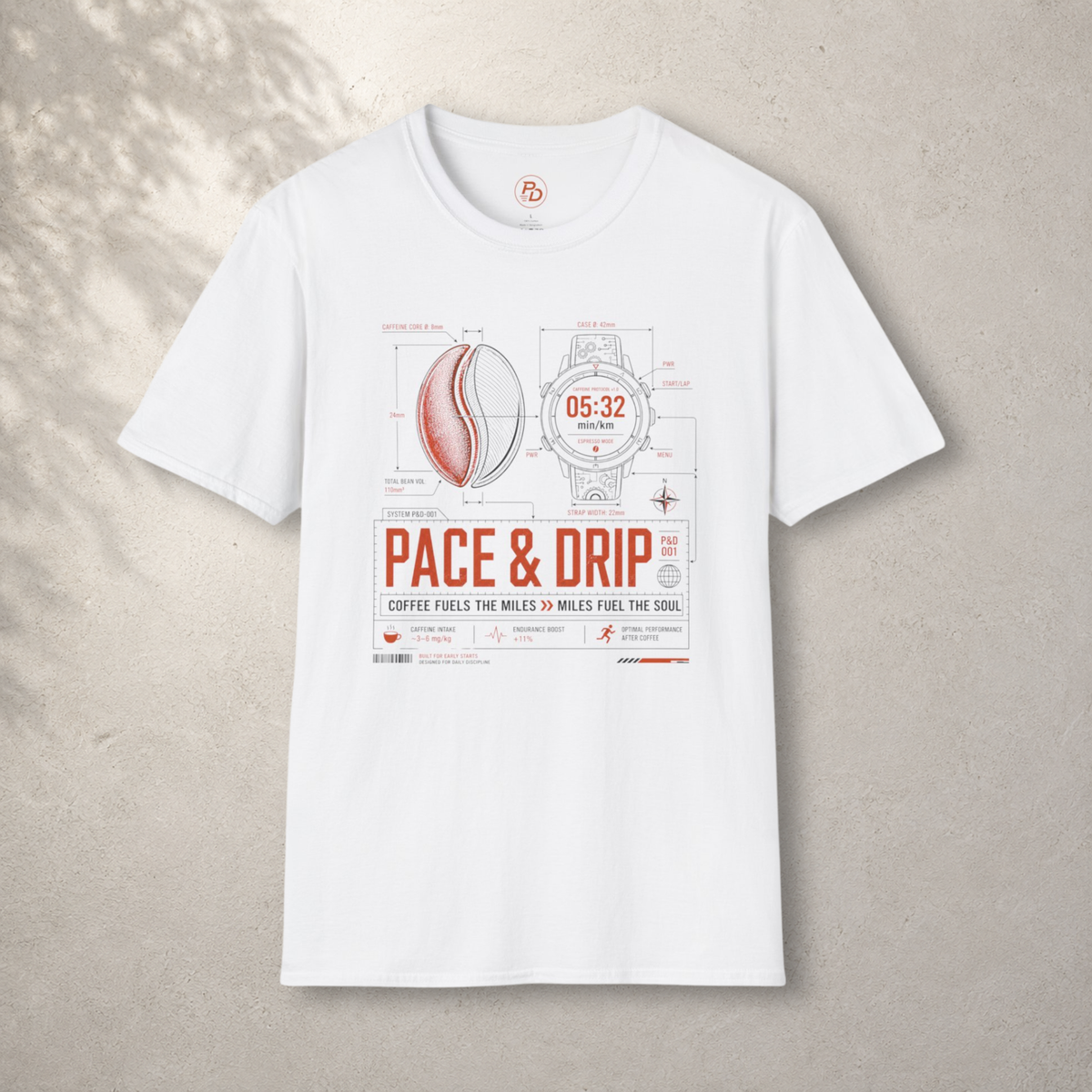 Pace & Drip Caffeine Protocol T-Shirt