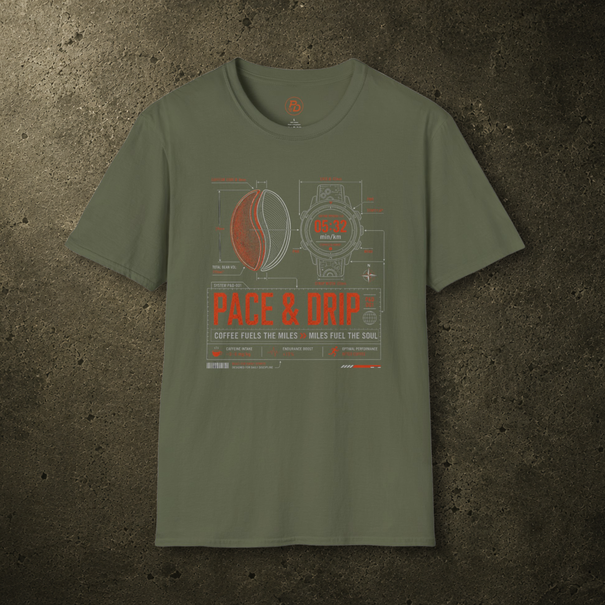 Pace & Drip Caffeine Protocol T-Shirt