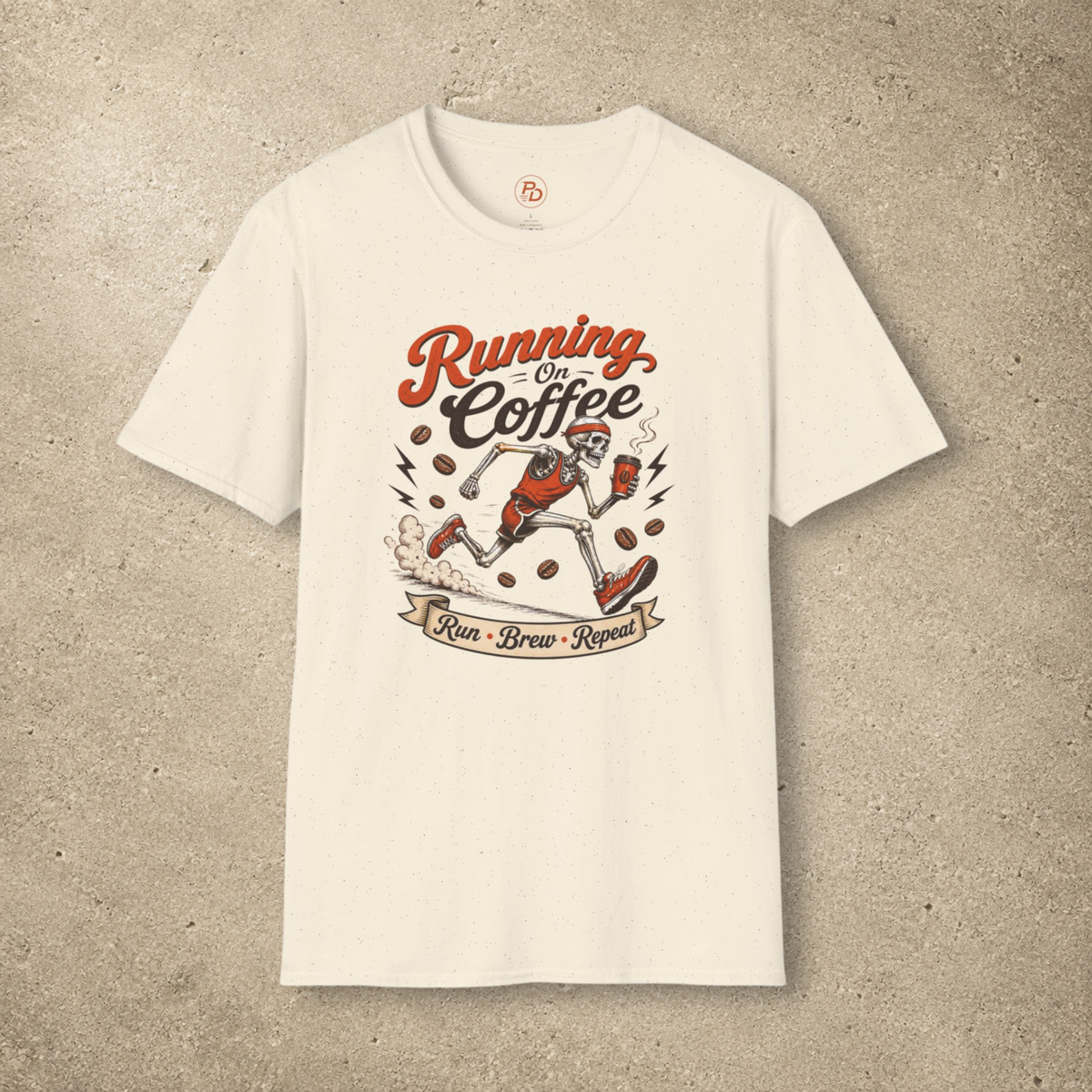 Running on Coffee – Run Brew Repeat T-Shirt
