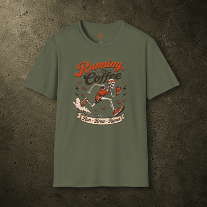 Running on Coffee – Run Brew Repeat T-Shirt