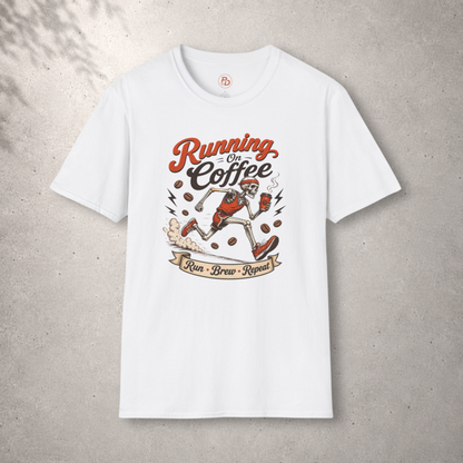 Running on Coffee – Run Brew Repeat T-Shirt