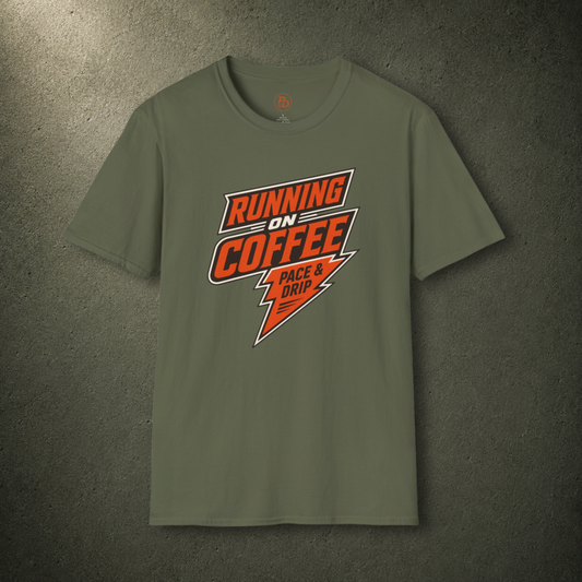 Running on Coffee – Lightning T-Shirt