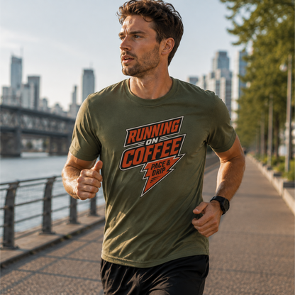 Running on Coffee – Lightning T-Shirt