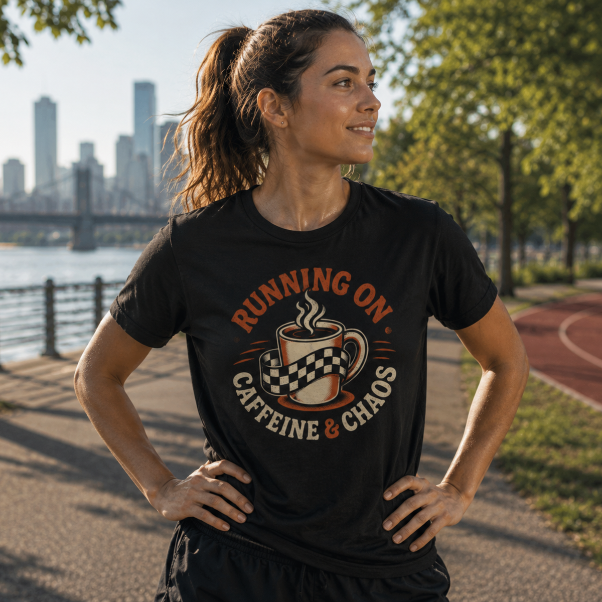 Running on Caffeine & Chaos T-Shirt