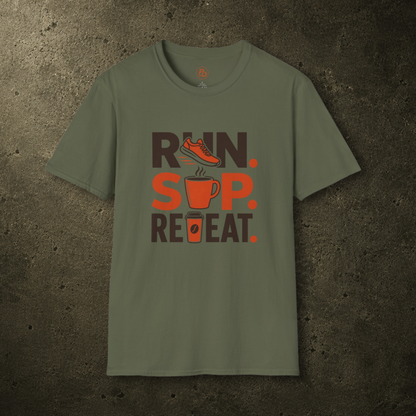 Run. Sip. Repeat. T-Shirt