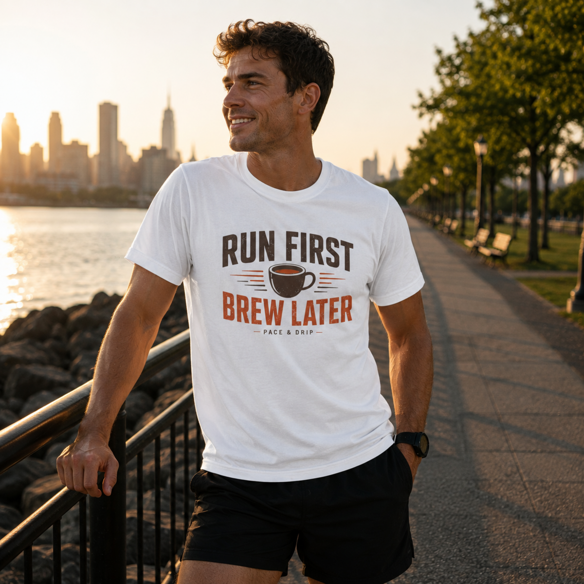 Run First Brew Later T-Shirt