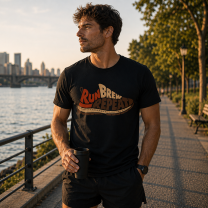 Run Brew Repeat Shoe T-Shirt