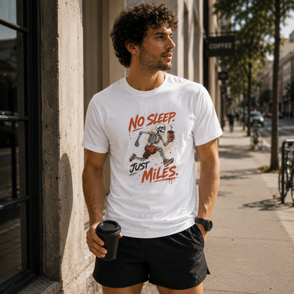 No Sleep. Just Miles. – Coffee Runner T-Shirt